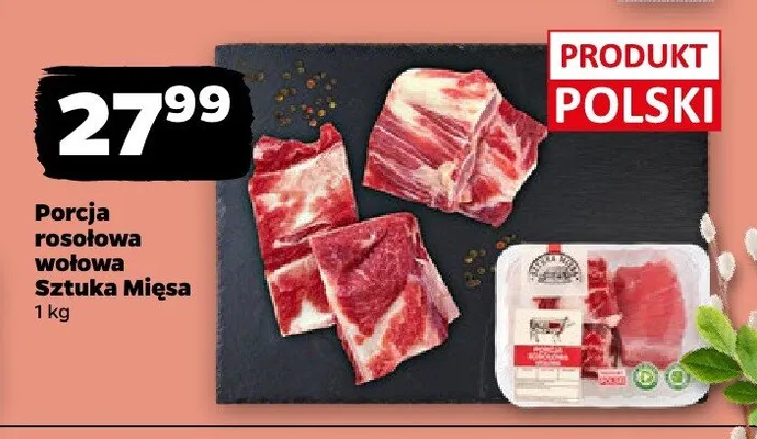 Porcja rosołowa wołowa Sztuka Mięsa promocja w Netto
