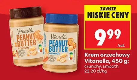 Krem orzechowy smooth promocja w Biedronka