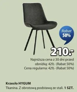 Krzesło Hygum promocja w Jysk