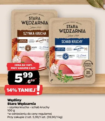 Szynka krucha Stara Wędzarnia promocja w Netto