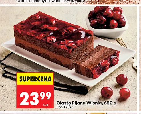 Ciasto Pijana Wiśnia promocja w Biedronka
