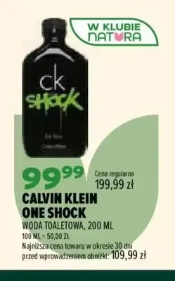 Woda toaletowa Calvin Klein One Shock promocja w Drogerie Natura