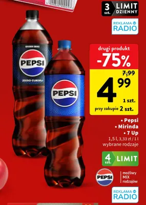 Napój gazowany Pepsi promocja w Intermarche
