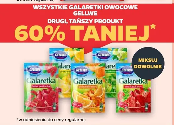 Galaretka owocowa Gellwe promocja w Netto