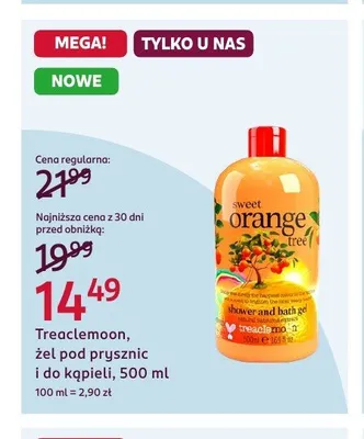 Treaclemoon żel pod prysznic i do kąpieli promocja w Rossmann