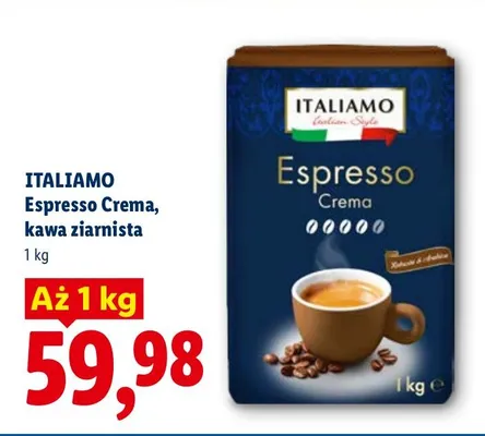Espresso Crema, kawa ziarnista promocja w Lidl