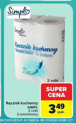Ręcznik kuchenny Simpl promocja w Carrefour Market