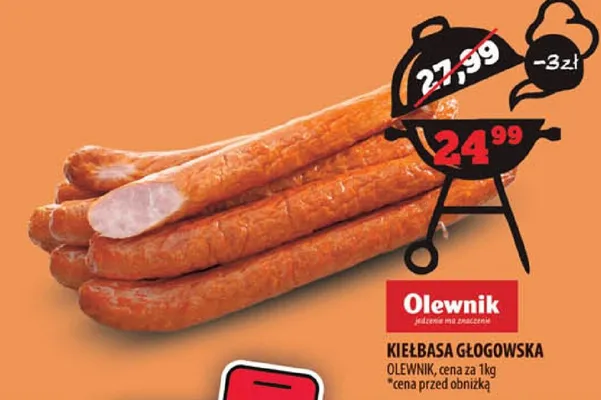 Kiełbasa głogowska Olewnik promocja w Arhelan