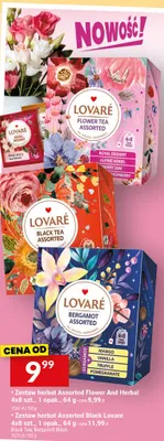 Zestaw herbat Assorted Flower And Herbal Lovaré, 4x8 szt., 1 opak., 64 g promocja w Twój Market