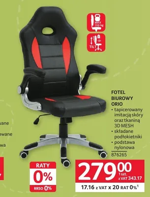 Fotel biurowy Orio promocja w Selgros