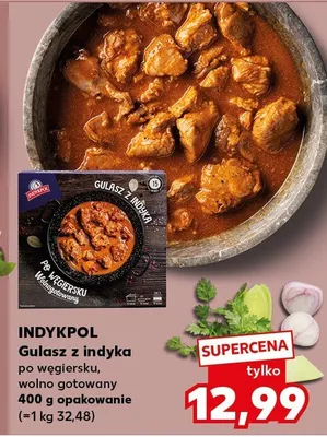 Gulasz z indyka po węgiersku, wolno gotowany promocja w Kaufland