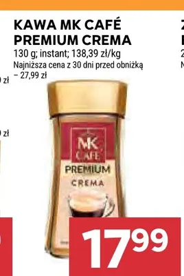 Kawa mielona MK Café Premium Crema promocja w Stokrotka