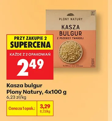 Kasza bulgur Plony Natury 4-pak promocja w Biedronka