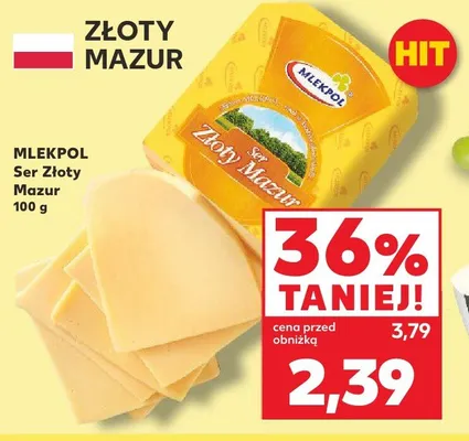 Ser Złoty Mazur Mlekpol promocja w Kaufland