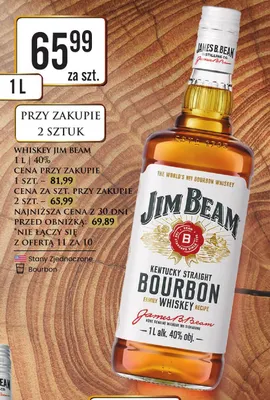 Whiskey Jim Beam promocja w Dino