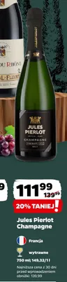 Wino musujące Szampan Jules Pierlot Champagne promocja w Netto