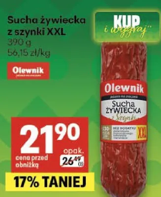 Sucha żywiecka z szynki XXL promocja w Delikatesy Centrum