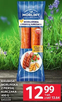 Kiełbasa Morlińska z mięsią kurczaka Morliny 400 g promocja w Selgros