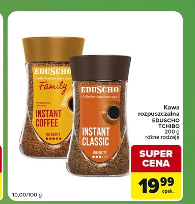 Kawa rozpuszczalna Eduscho Family promocja w Carrefour Express