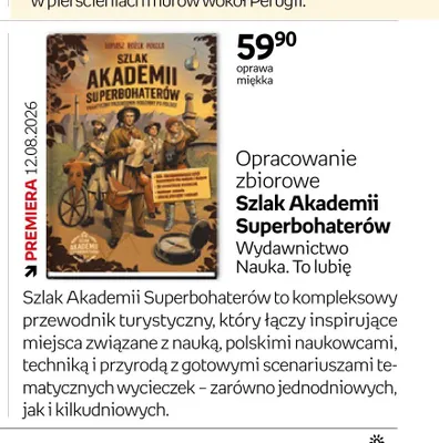 Książka Szlak Akademii Superbohaterów Opracowanie zbiorowe oprawa miękka promocja w Empik