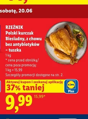 Kurczak Biesiadny tuszka Rzeźnik polski promocja w Lidl