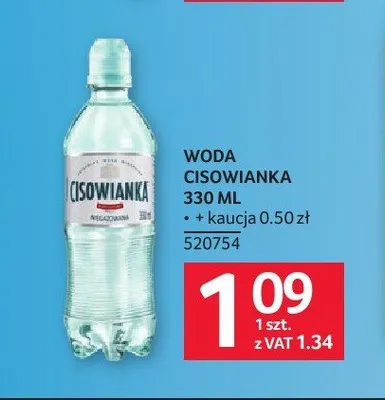 Woda mineralna Cisowianka promocja w Selgros