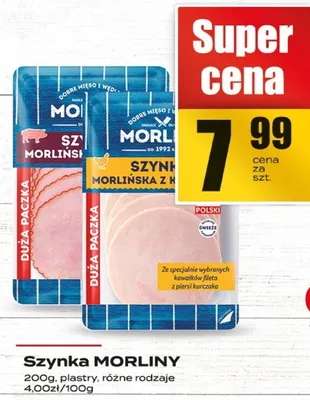 Szynka suszona plastry Zmb białystok promocja w Supeco