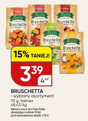 Bruschette promocja w Chata Polska