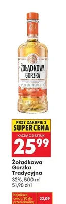 Wódka tradycyjna promocja w Biedronka