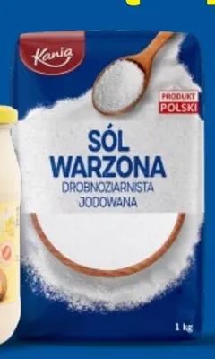 Sól warzona drobnoziarnista jodowana Kania promocja w Lidl