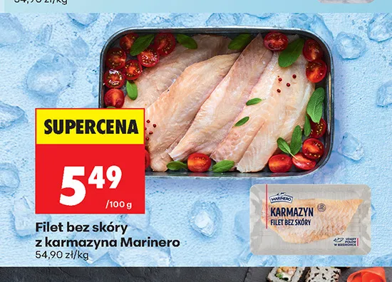 Filet bez skóry z karmazyna Marinero promocja w Biedronka