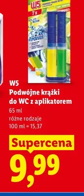 Podwójne krążki do WC z aplikatorem W5 promocja w Lidl