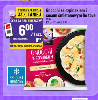Gnocchi ze szpinakiem i sosem śmietanowym Go tove promocja w POLOmarket