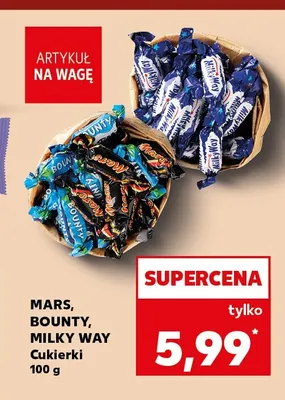 Cukierki Mars, Bounty, Milky Way promocja w Kaufland