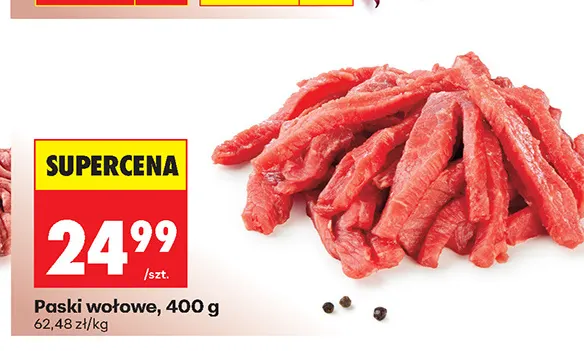 Paski wołowe promocja w Biedronka