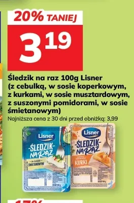 Śledzik na raz z suszonymi pomidorami Lisner promocja w Hitpol