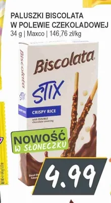 Paluszki Biscolata w polewie czekoladowej promocja w Słoneczko