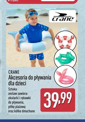 Akcesoria do pływania dla dzieci CRANE promocja w Aldi