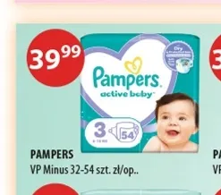 Pieluchy Pampers Active Baby VP Minus promocja w Drogerie Laboo