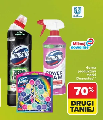 Kostka do WC Domestos Power 5 promocja w Carrefour