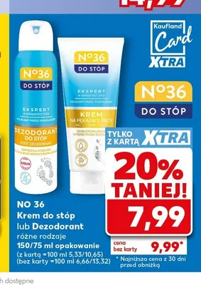 Krem do stóp No 36 na pękające pięty promocja w Kaufland