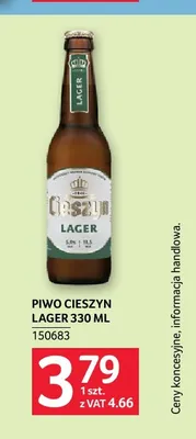 Piwo Cieszyn Lager promocja w Selgros