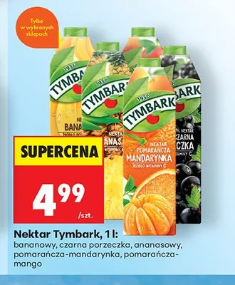 Nektar Tymbark czarna porzeczka promocja w Biedronka