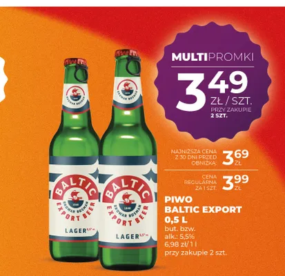 Piwo Baltic Export promocja w Duży Ben