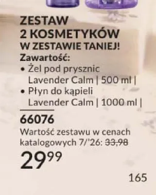 Zestaw 2 kosmetyków Avon Senses Lavender Calm promocja w AVON