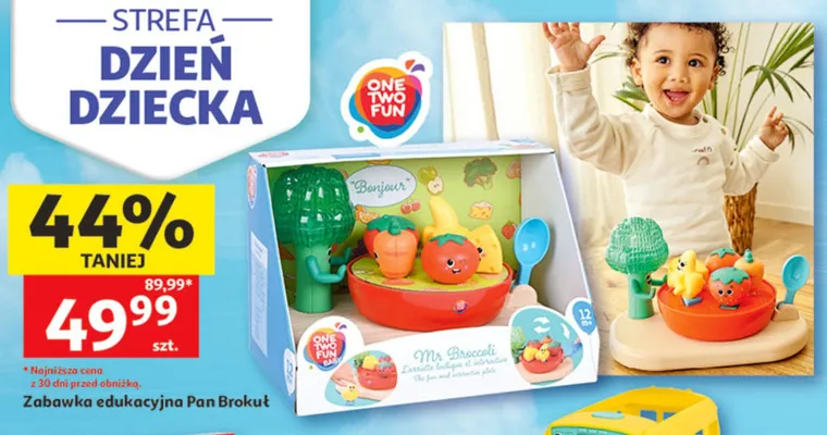Zabawka edukacyjna Pan Brokuł ONE TWO FUN promocja w Auchan