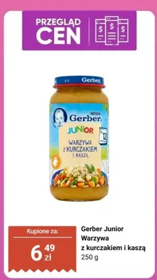 Obiadek Warzywa z kurczakiem i kaszą Junior promocja w Biedronka