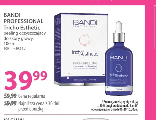 Peeling oczyszczający do skóry głowy Tricho Esthetic Bandi Professional promocja w Hebe