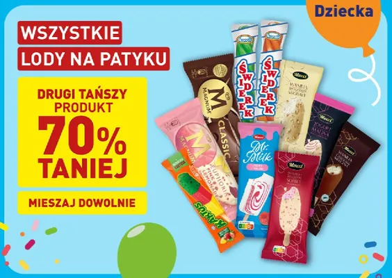 Lody na patyku Mucci Wanilia Czekolada Mleczna promocja w Aldi