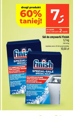 Sól do zmywarki Finish promocja w Dealz